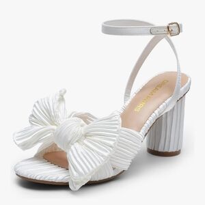 DREAM PAIRS Women's Bow Knot Heels Heeled Sandals